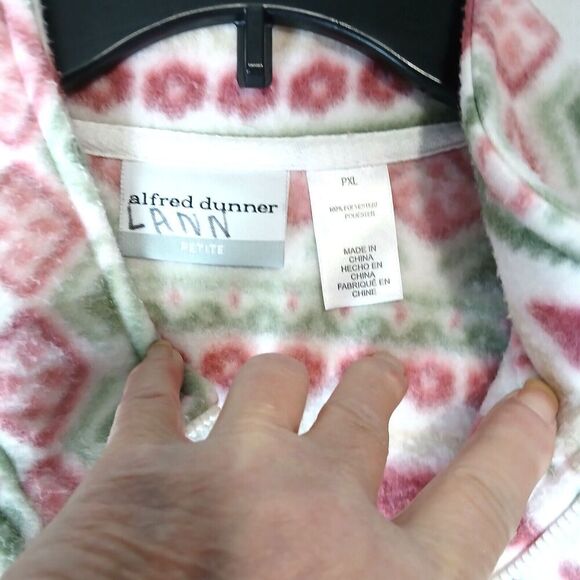 Alfred Dunner PXL 100% Polyester Colorful Casual Jacket with 2 Pockets in Front. - Picture 2 of 12